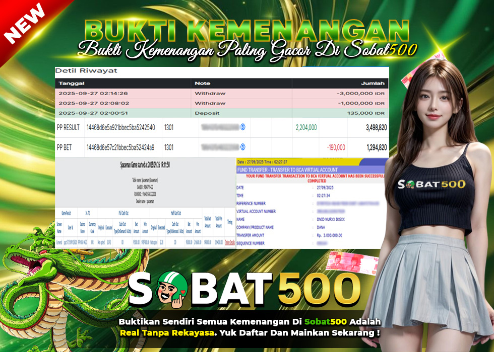 BUKTI JACKPOT SPACEMAN TERPERCAYA DI INDONESIA TGL 27-09-2025