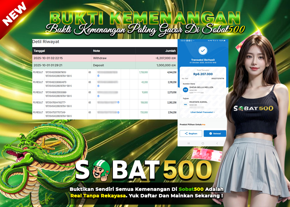 BUKTI JACKPOT SLOT MAHJONG WAYS TERPERCAYA DI INDONESIA TGL 01-10-2025