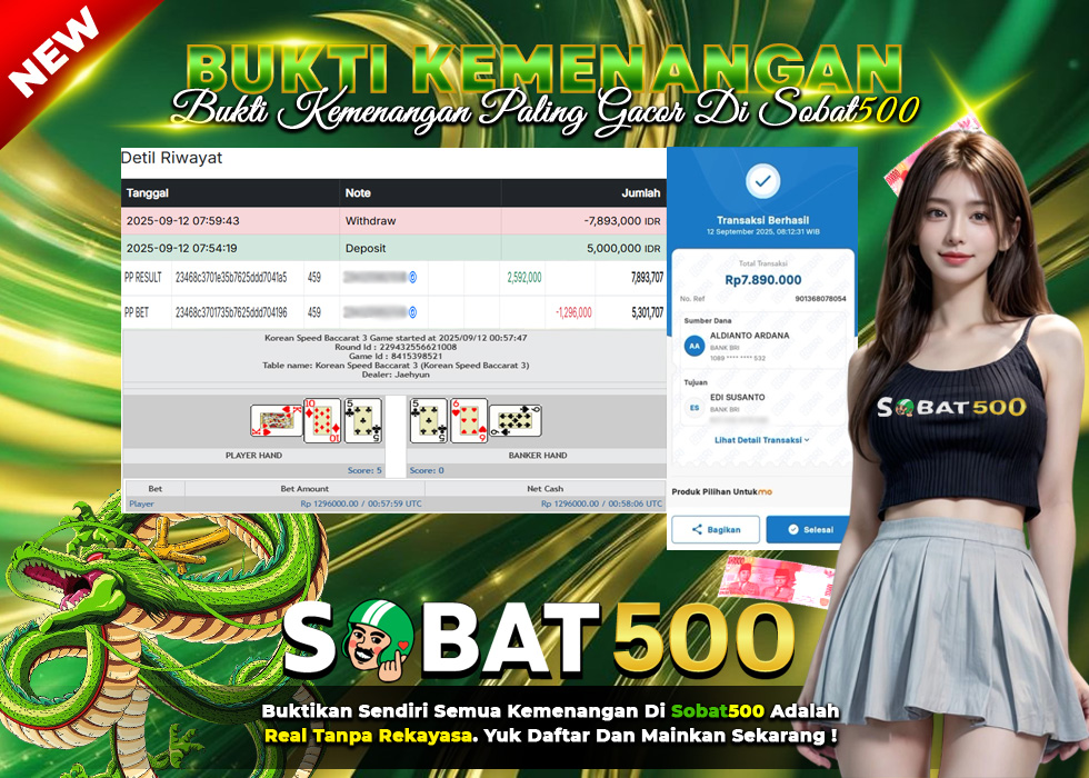 BUKTI JACKPOT KOREAN SPEED BACCARAT 3 TERPERCAYA DI INDONESIA TGL 12-09-2025