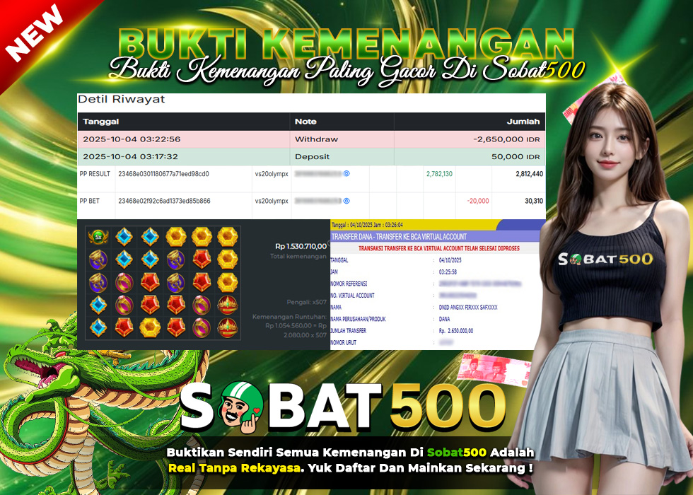 BUKTI JACKPOT SLOT GATES OF OLYMPUS 1000 TERPERCAYA DI INDONESIA TGL 04-10-2025