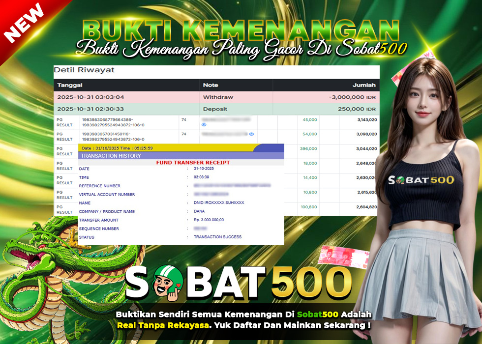 BUKTI JACKPOT SLOT MAHJONG WAYS TERPERCAYA DI INDONESIA TGL 31-10-2025