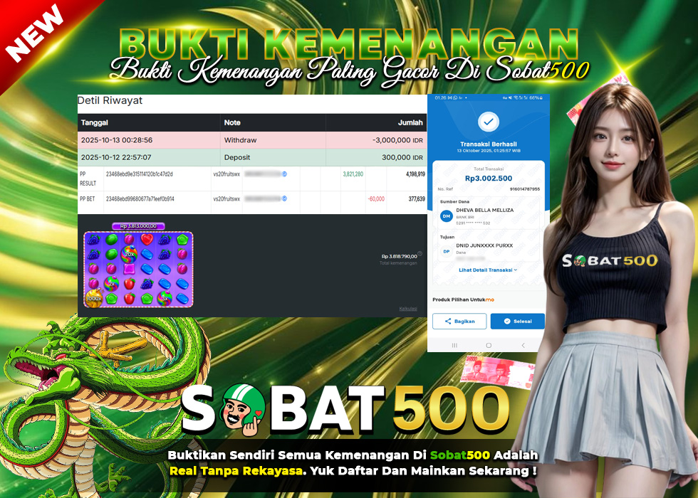 BUKTI JACKPOT SLOT SWEET BONANZA 1000 TERPERCAYA DI INDONESIA TGL 13-10-2025