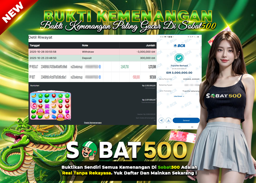 BUKTI JACKPOT SLOT SWEET BONANZA SUPER SCATTER TERPERCAYA DI INDONESIA TGL 26-10-2025