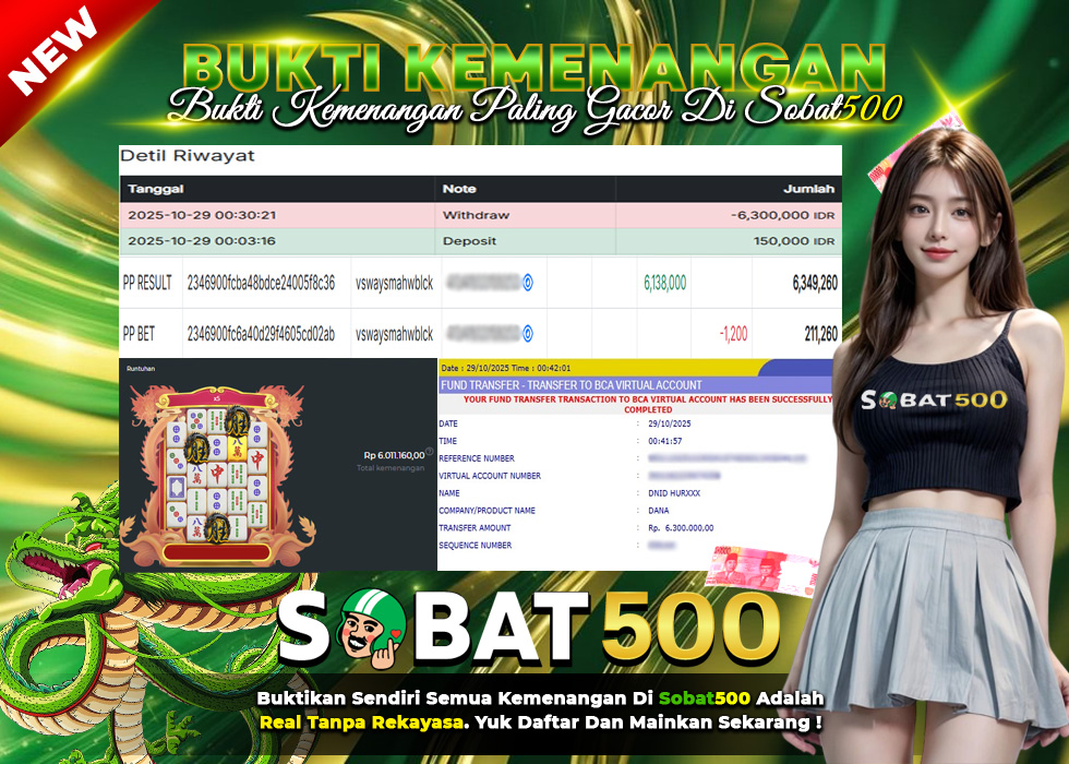 BUKTI JACKPOT SLOT MAHJONG WINS 3 TERPERCAYA DI INDONESIA TGL 29-10-2025