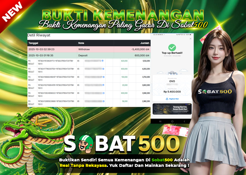 BUKTI JACKPOT SLOT MAHJONG WAYS TERPERCAYA DI INDONESIA TGL 03-10-2025