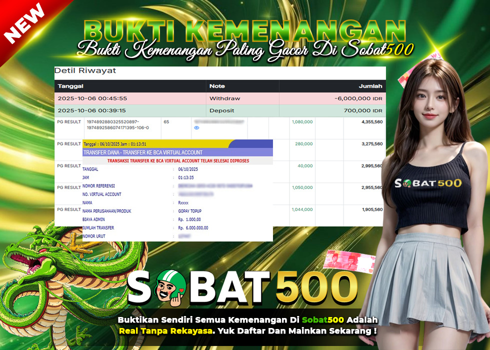 BUKTI JACKPOT SLOT MAHJONG WAYS TERPERCAYA DI INDONESIA TGL 06-10-2025