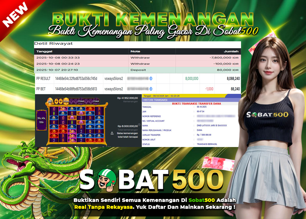 BUKTI JACKPOT SLOT 5 LIONS MEGAWAYS TERPERCAYA DI INDONESIA TGL 08-10-2025