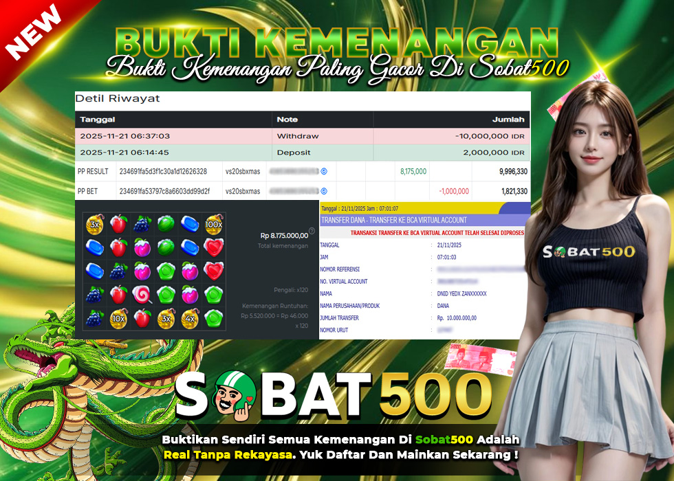 BUKTI JACKPOT SLOT SWEET BONANZA XMAS TERPERCAYA DI INDONESIA TGL 21-11-2025