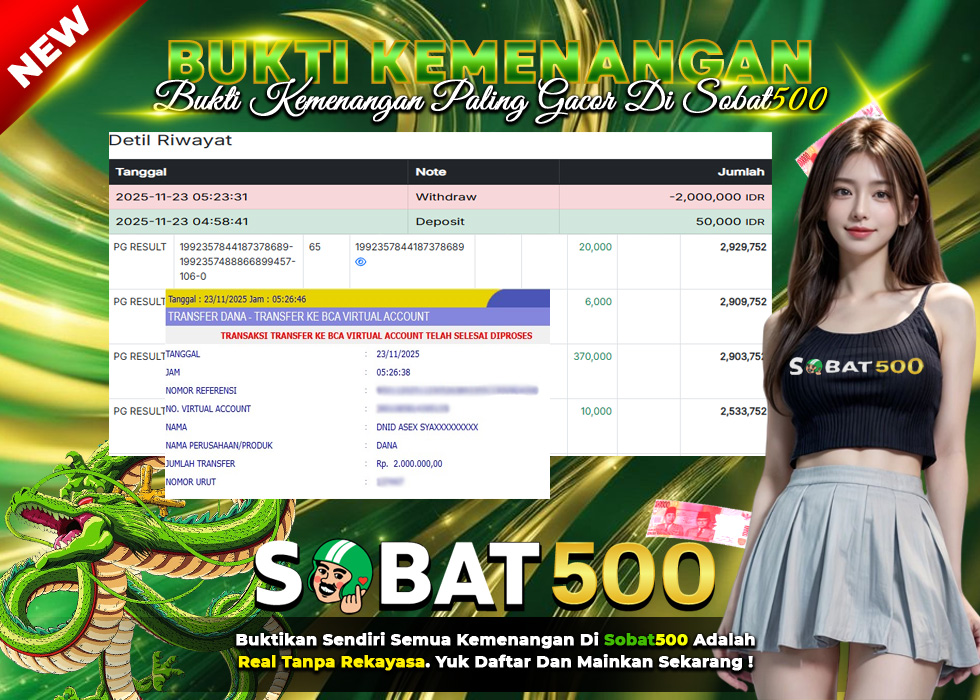 BUKTI JACKPOT SLOT MAHJONG WAYS TERPERCAYA DI INDONESIA TGL 23-11-2025