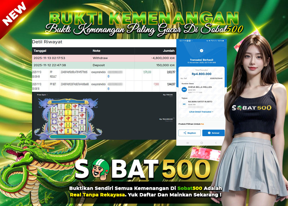 BUKTI JACKPOT SLOT MAHJONG WINS 3 TERPERCAYA DI INDONESIA TGL 13-11-2025