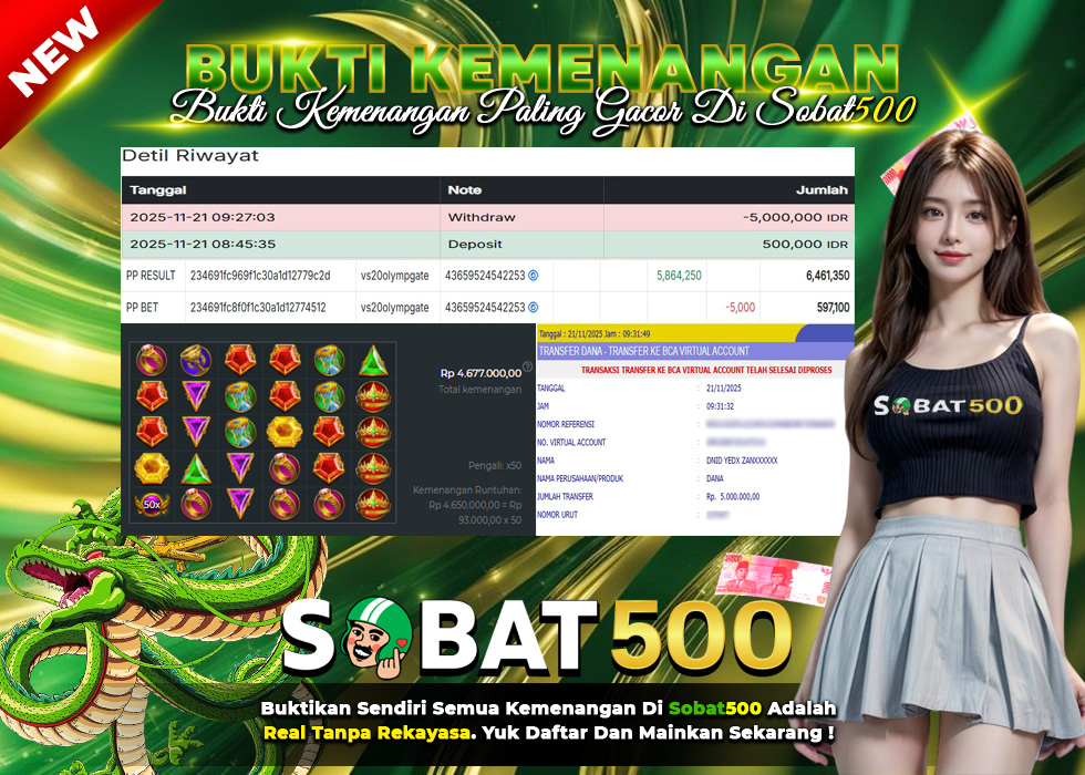 BUKTI JACKPOT SLOT GATES OF OLYMPUS TERPERCAYA DI INDONESIA TGL 21-11-2025