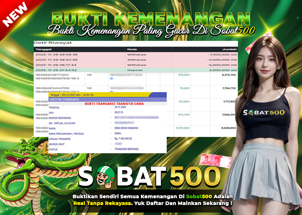 BUKTI JACKPOT SLOT WILD BOUNTY SHOWDOWN TERPERCAYA DI INDONESIA TGL 29-11-2025 SOBAT500