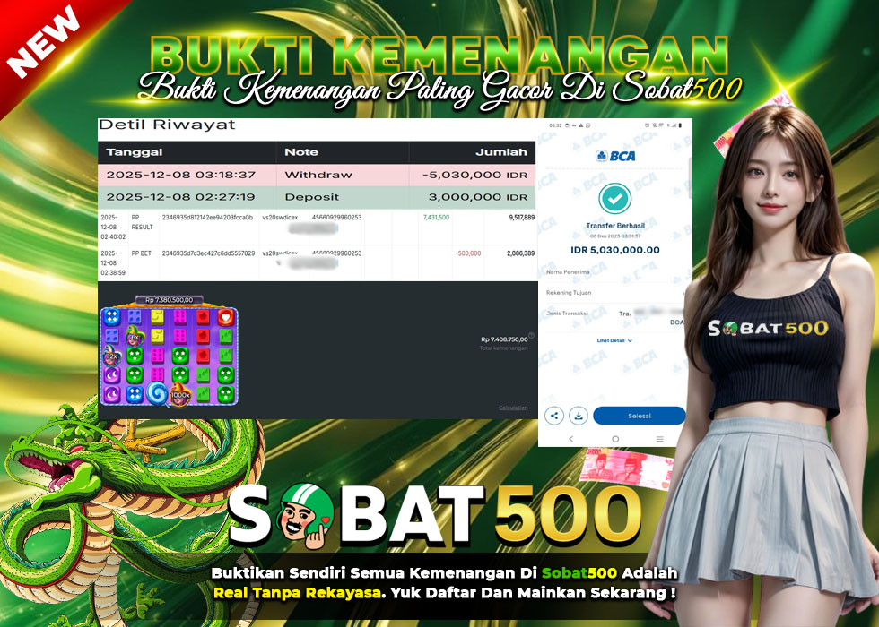 BUKTI JACKPOT SLOT SWEET BONANZA 1000 DICE TERPERCAYA DI INDONESIA TGL 08-12-2025