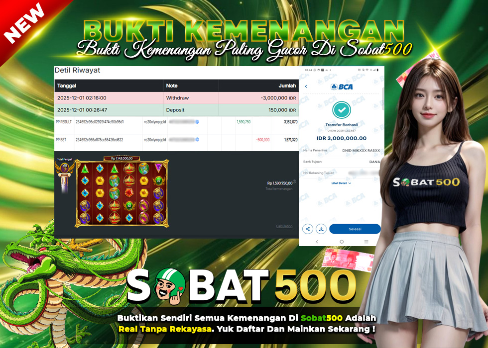 BUKTI JACKPOT SLOT GATES OF OLYMPUS SUPER SCATTER TERPERCAYA DI INDONESIA TGL 01-12-2025