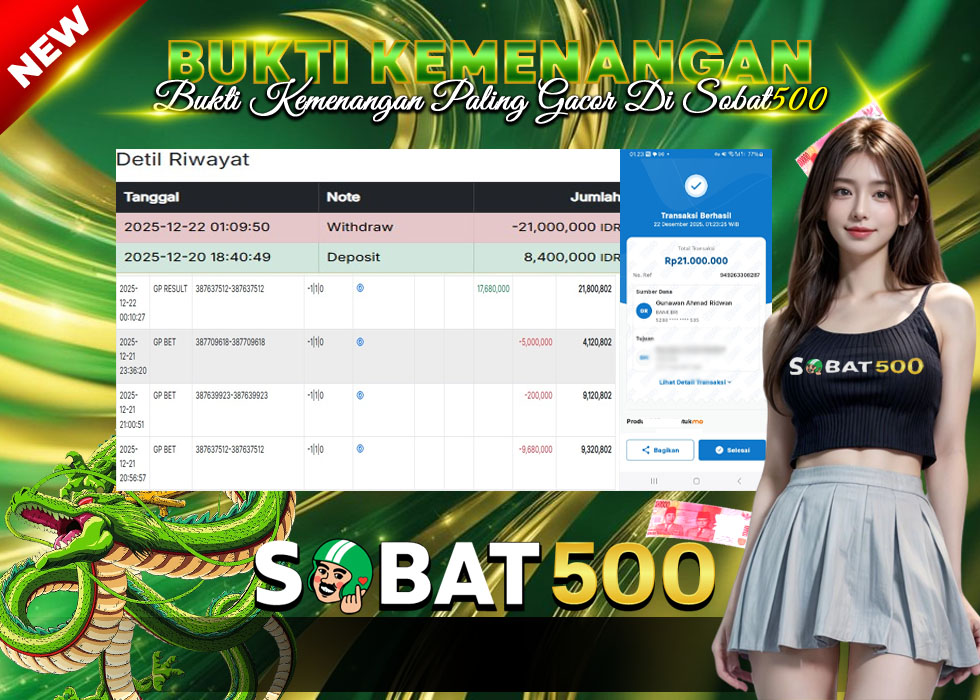 BUKTI JACKPOT BOLA GERMANY BUNDESLIGA WAYS TERPERCAYA DI INDONESIA TGL 22-12-2025