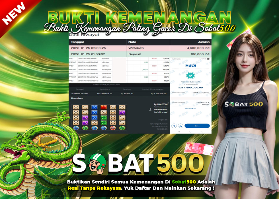 BUKTI JACKPOT SLOT GATES OF OLYMPUS DICE TERPERCAYA DI INDONESIA TGL 25-01-2026