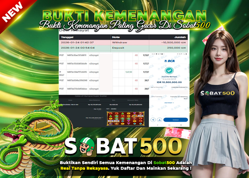 BUKTI JACKPOT SLOT GATES OF GATOT KACA TERPERCAYA DI INDONESIA TGL 24-01-2026