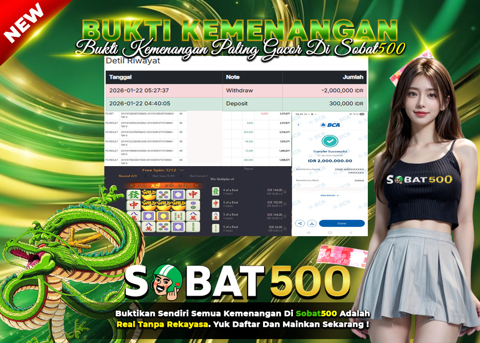 BUKTI JACKPOT SLOT MAHJONG WAYS TERPERCAYA DI INDONESIA TGL 22-01-2026