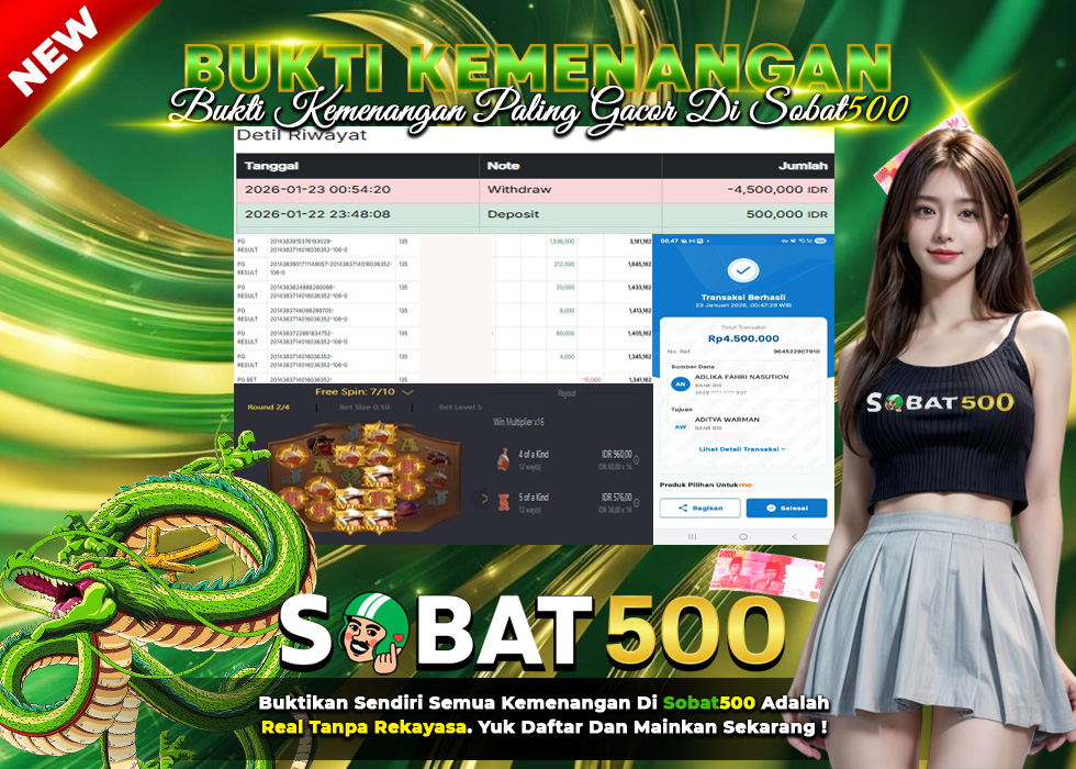 BUKTI JACKPOT WILD BANDITO TERPERCAYA DI INDONESIA TGL 23-01-2026