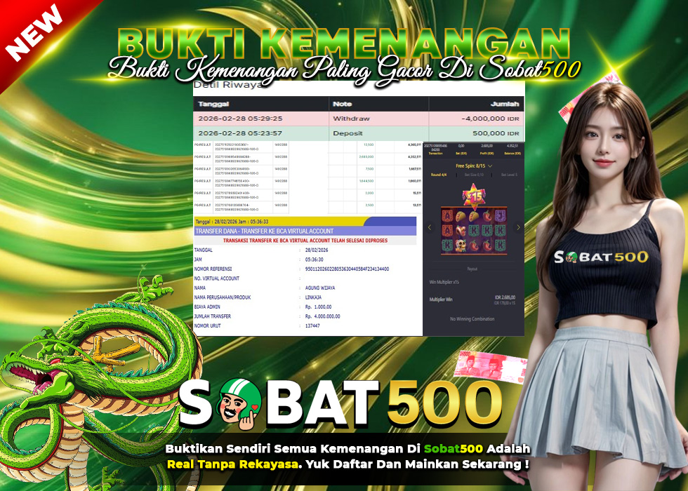 BUKTI JACKPOT SLOT PINATA WINS TERPERCAYA DI INDONESIA TGL 28-02-2026