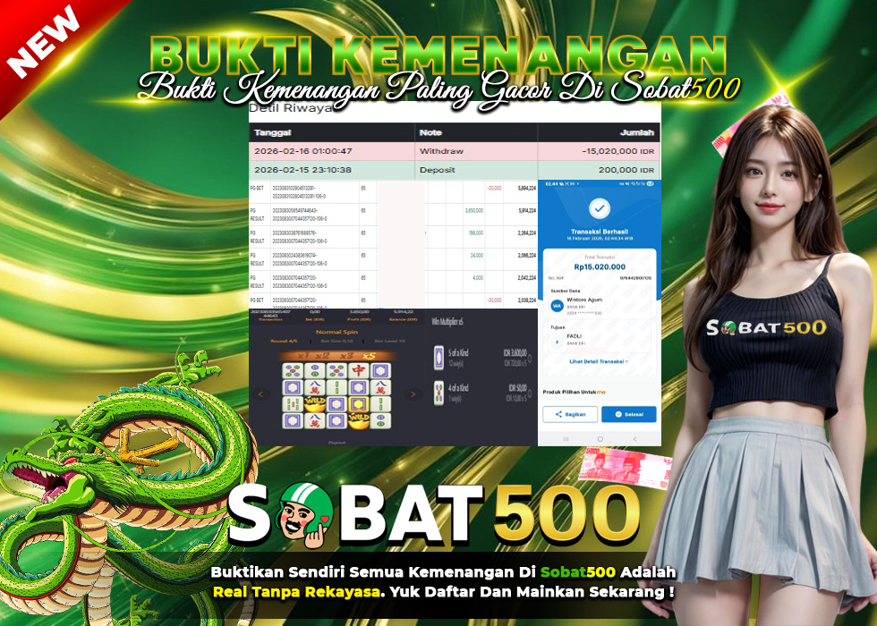 BUKTI JACKPOT SLOT MAHJONG WAYS TERPERCAYA DI INDONESIA TGL 16-02-2026