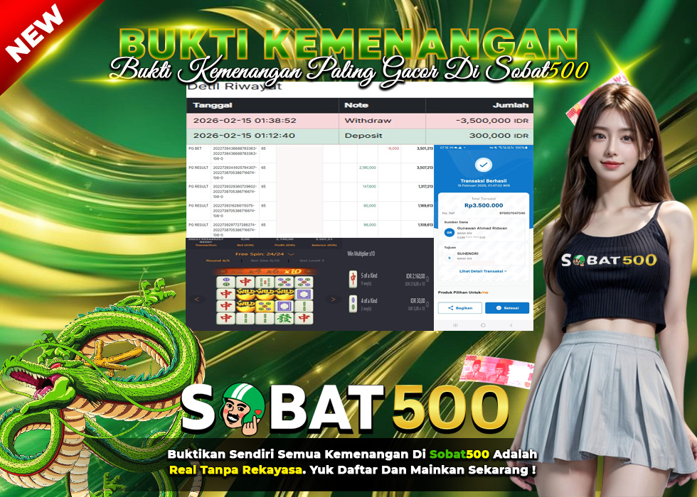 BUKTI JACKPOT SLOT MAHJONG WAYS TERPERCAYA DI INDONESIA TGL 15-02-2026