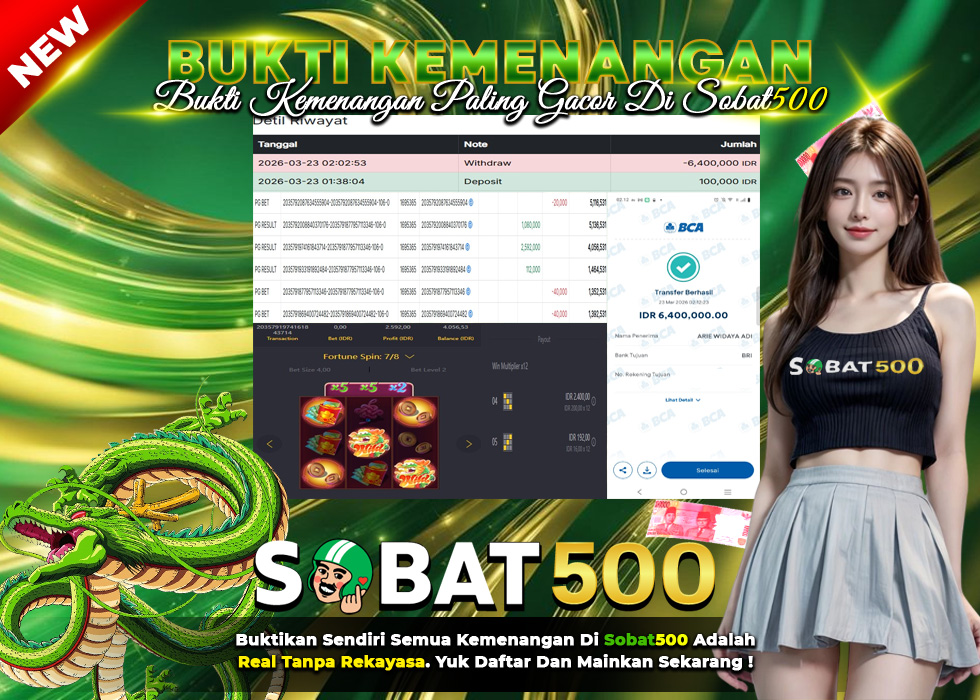 BUKTI JACKPOT SLOT FORTUNE DRAGON TERPERCAYA DI INDONESIA TGL 23-03-2026