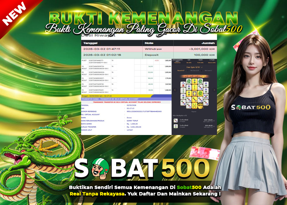 BUKTI JACKPOT SLOT MAHJONG WAYS 2 TERPERCAYA DI INDONESIA TGL 02-03-2026