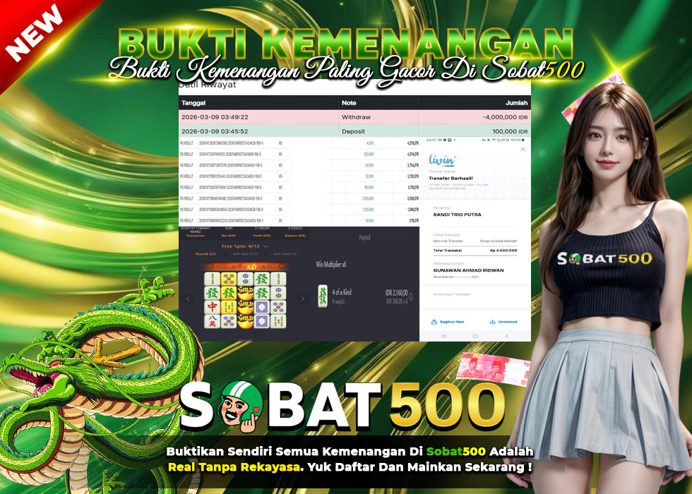 BUKTI JACKPOT SLOT MAHJONG WAYS TERPERCAYA DI INDONESIA TGL 09-03-2026