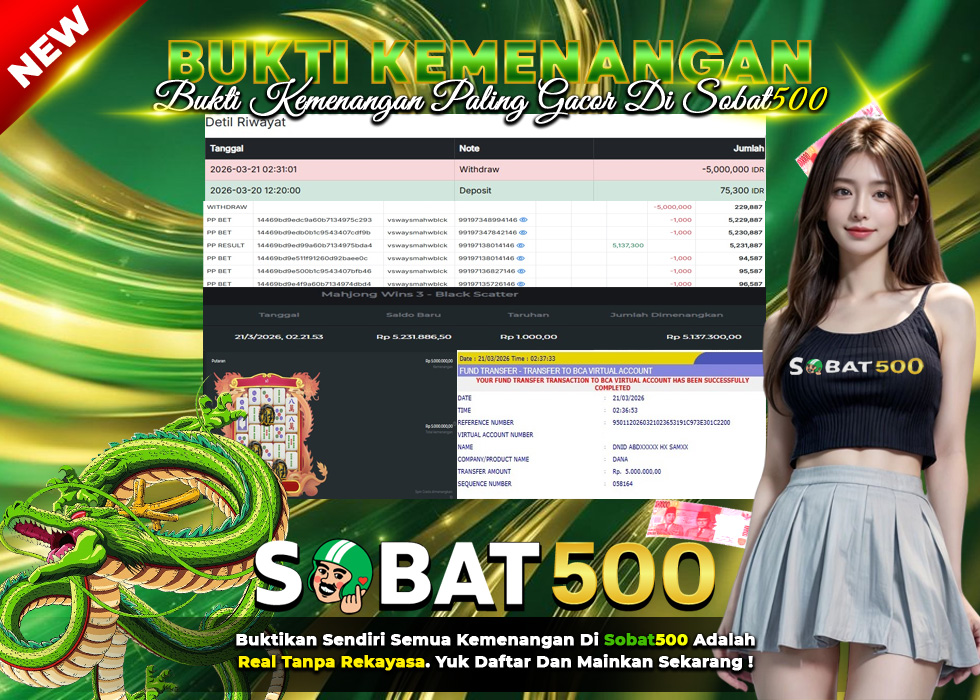 BUKTI JACKPOT SLOT MAHJONG WAYS 3 TERPERCAYA DI INDONESIA TGL 21-03-2026