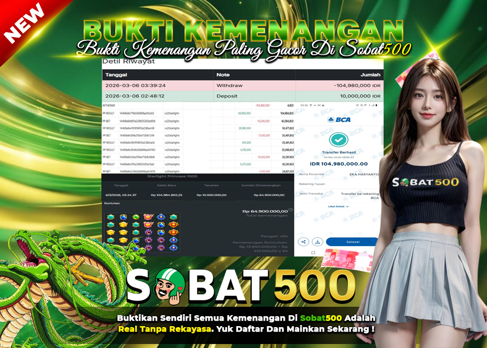 BUKTI JACKPOT SLOT STARLIGHT PRINCESS 1000 TERPERCAYA DI INDONESIA TGL 06-03-2026