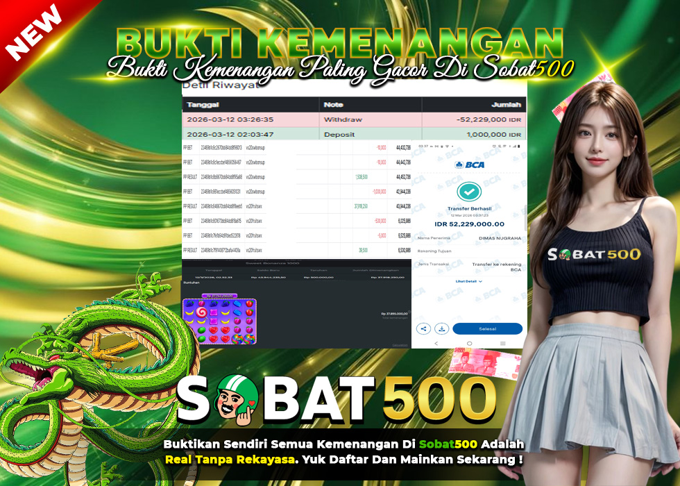 BUKTI JACKPOT SLOT SWEET BONANZA TERPERCAYA DI INDONESIA TGL 12-03-2026