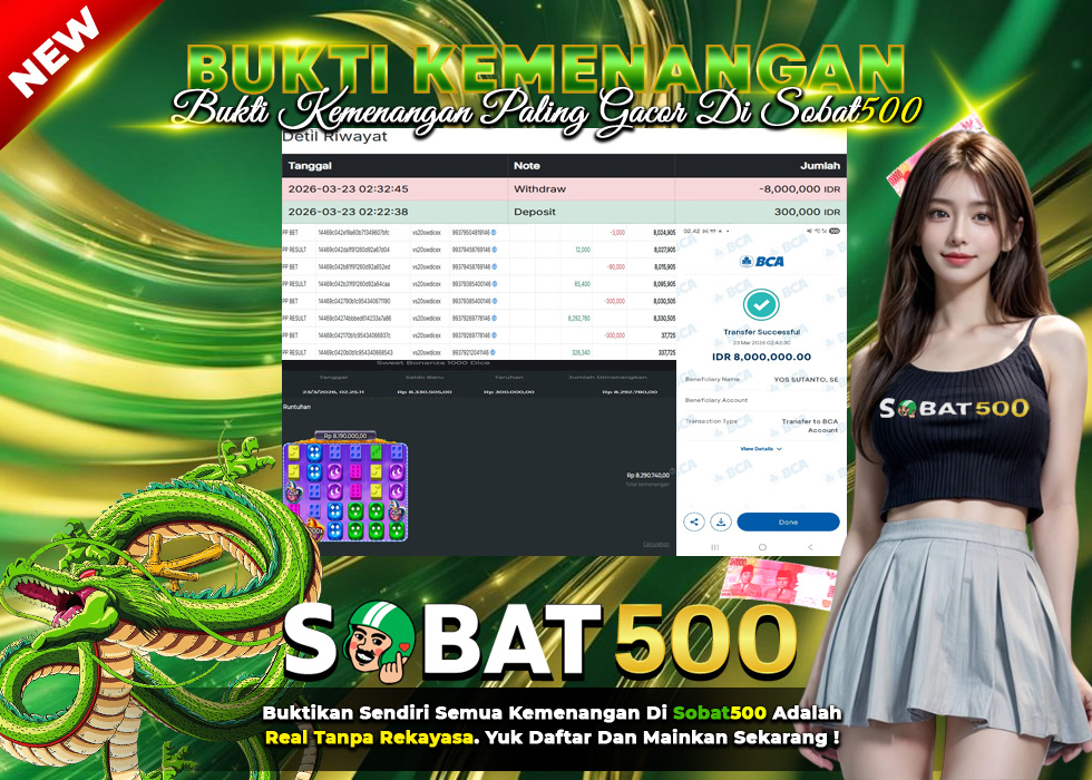 BUKTI JACKPOT SLOT SWEET BONANZA1000 DICE TERPERCAYA DI INDONESIA TGL 23-03-2026