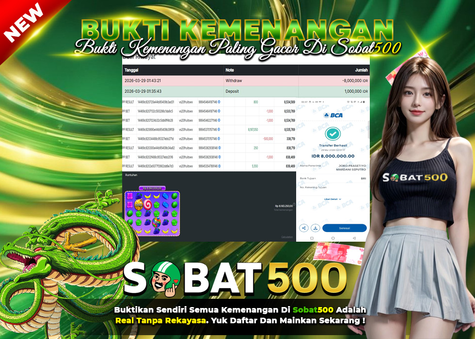BUKTI JACKPOT SLOT SWEET BONANZA TERPERCAYA DI INDONESIA TGL 29-03-2026