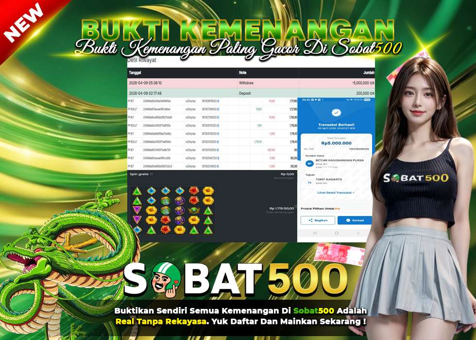 BUKTI JACKPOT SLOT GATES OF OLYMPUS 1000 TERPERCAYA DI INDONESIA TGL 09-04-2026