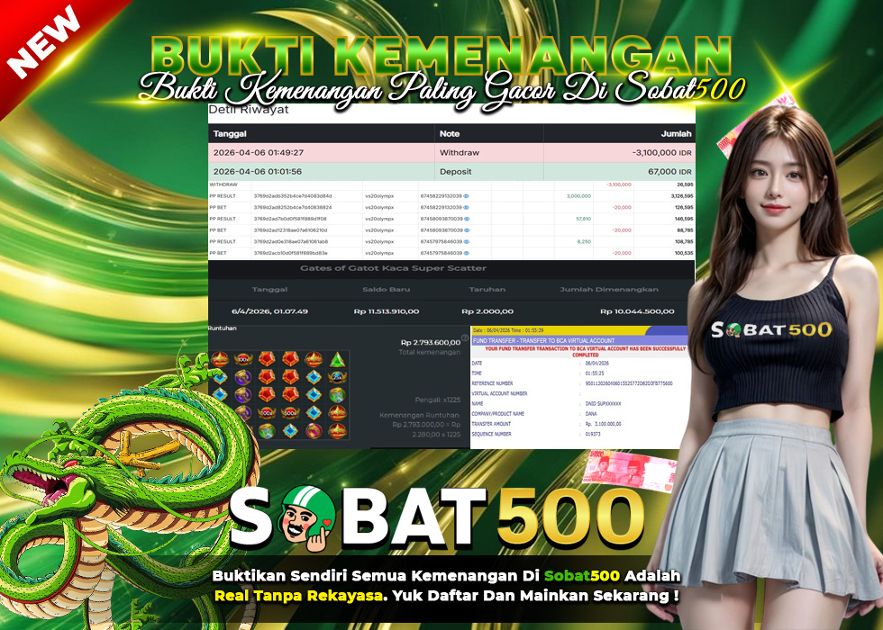 BUKTI JACKPOT SLOT GATES OF OLYMPUS SUPER SCATTER TERPERCAYA DI INDONESIA TGL 06-04-2026