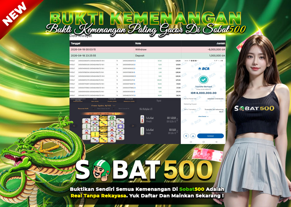 BUKTI JACKPOT SLOT MAHJONG WAYS 2 TERPERCAYA DI INDONESIA TGL 19-04-2026