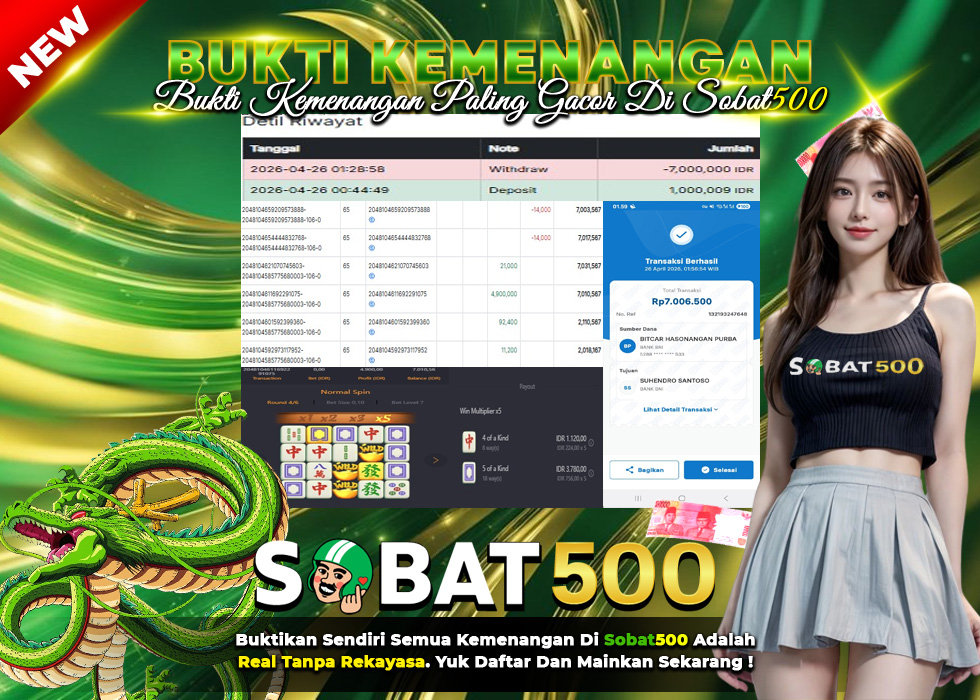 BUKTI JACKPOT SLOT MAHJONG WAYS 2 TERPERCAYA DI INDONESIA TGL 26-04-2026