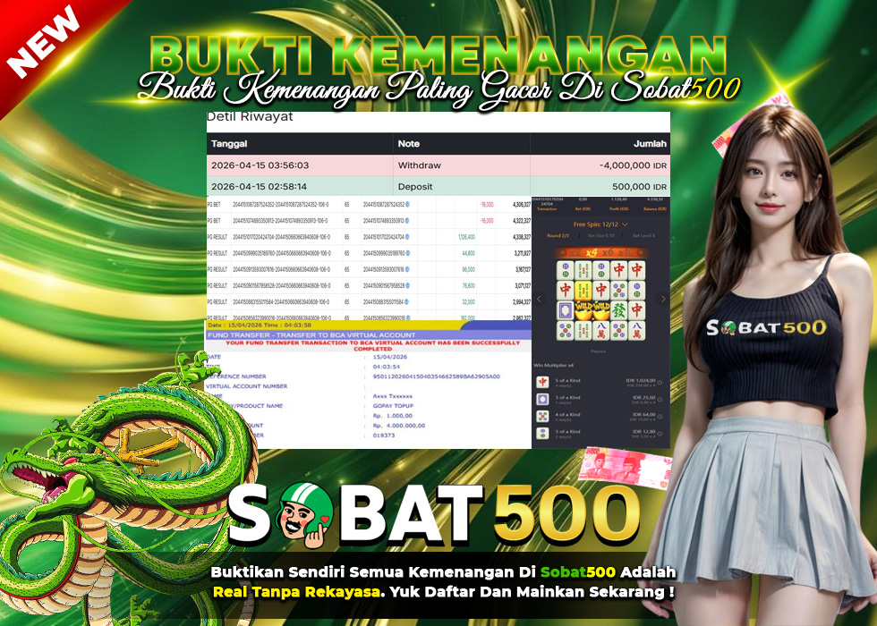 BUKTI JACKPOT SLOT MAHJONG WAYS TERPERCAYA DI INDONESIA TGL 15-04-2026