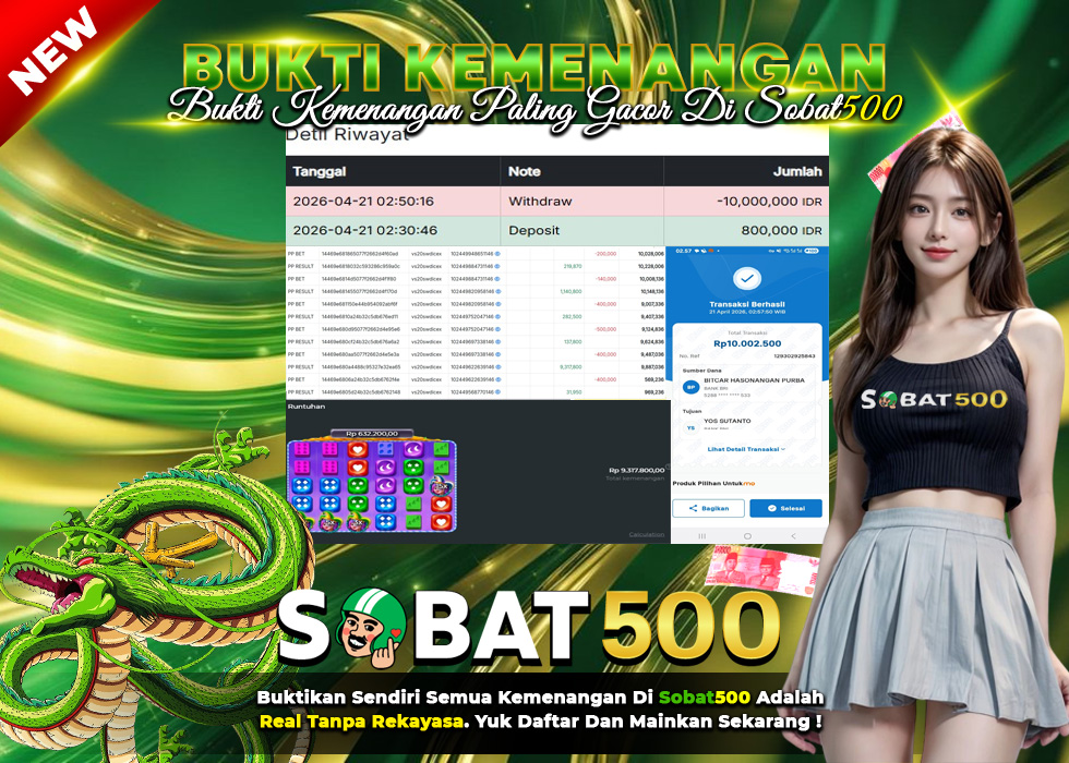 BUKTI JACKPOT SLOT SWEET BONANZA 1000 DICE TERPERCAYA DI INDONESIA TGL 21-04-2026