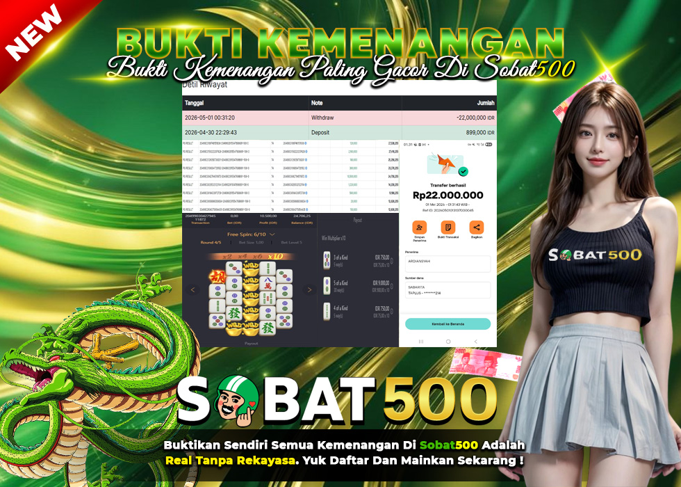 BUKTI JACKPOT SLOT MAHJONG WAYS 2 TERPERCAYA DI INDONESIA TGL 01-05-2026